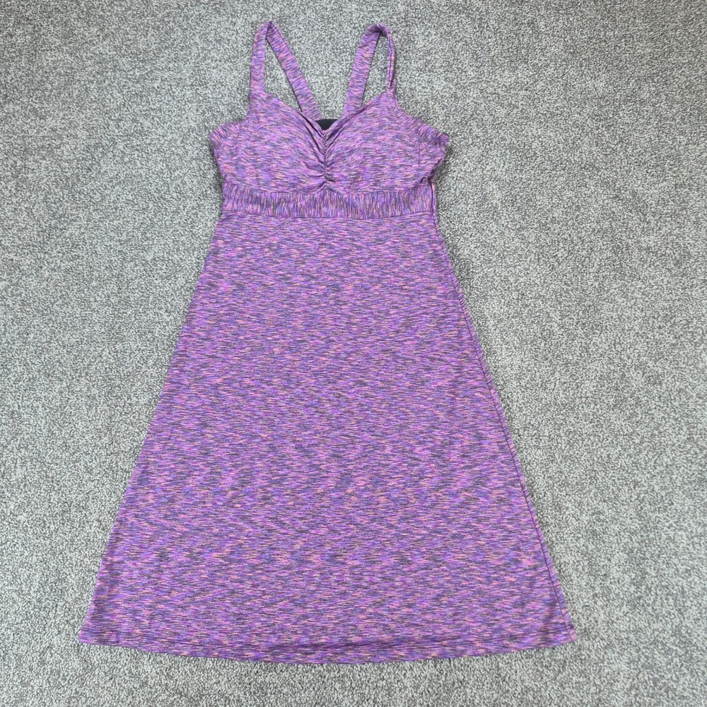 Prana Athletic Dress Womens Small Purple‎ Space Dye Built-in Bra